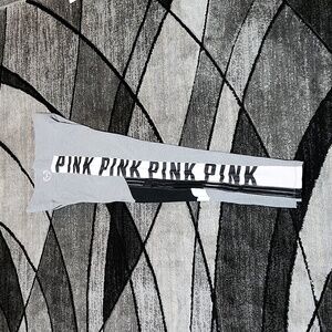 VS PINK YOGA LOGO MESH GRAY PINK LEGGINGS